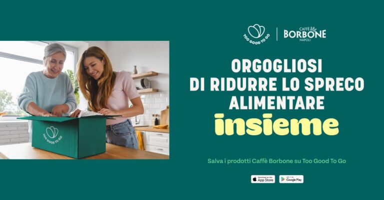 Caffè Borbone e Too Good To Go insieme per limitare lo spreco di caffè